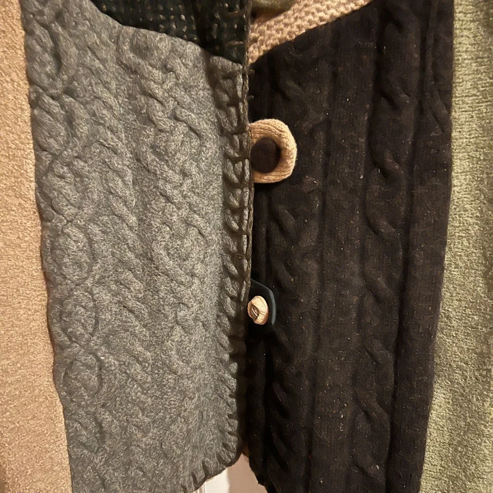 Plus wool patchwork jacket - Picture 4 of 6